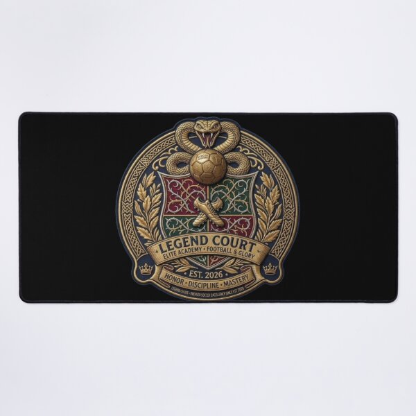 Item preview, Legend Court Football Academy Crest | Vintage Soccer Badge designed and sold by LegendCourt.
