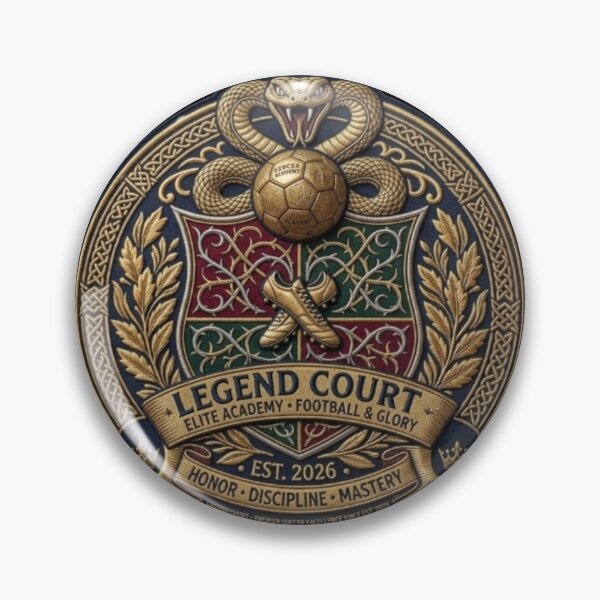 Item preview, Legend Court Football Academy Crest | Vintage Soccer Badge designed and sold by LegendCourt.