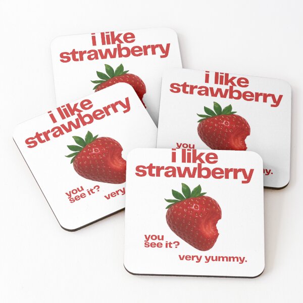 Item preview, i like strawberry designed and sold by circlewithanose.