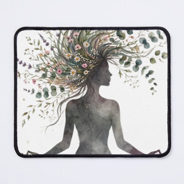 Item preview, Yoga Woman Canvas Wall Art | Lotus Pose Moon Phases | Spiritual Boho Decor designed and sold by Donartpictures.