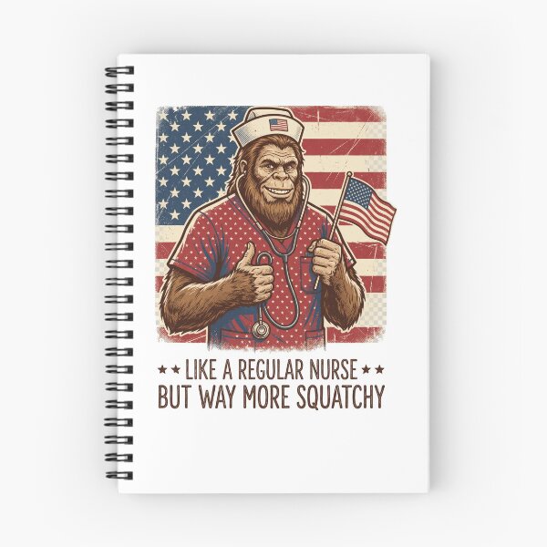 Item preview, Patriotic Squatchy Nurse Bigfoot USA designed and sold by Roy & Tiffany.