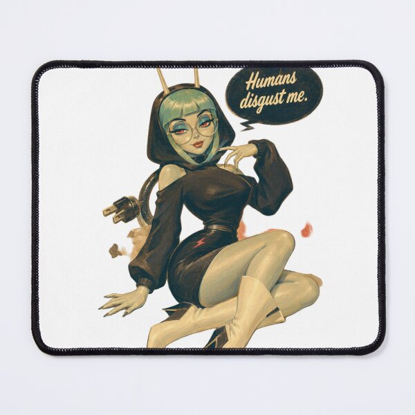 Item preview, Retro Robot Girl Pin-Up | Vintage Sci-Fi Alien Aesthetic designed and sold by Cosplayvintage.