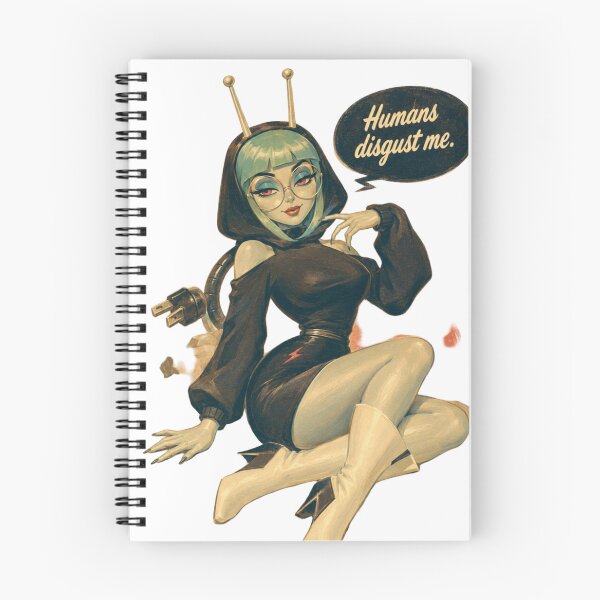 Item preview, Retro Robot Girl Pin-Up | Vintage Sci-Fi Alien Aesthetic designed and sold by Cosplayvintage.