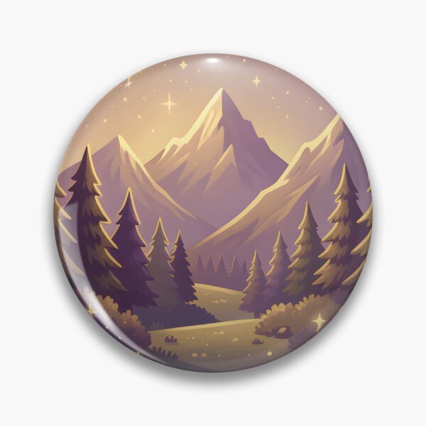 Item preview, Magic Snow Globe Mountain Landscape Celestial Starry Night designed and sold by KCasual.