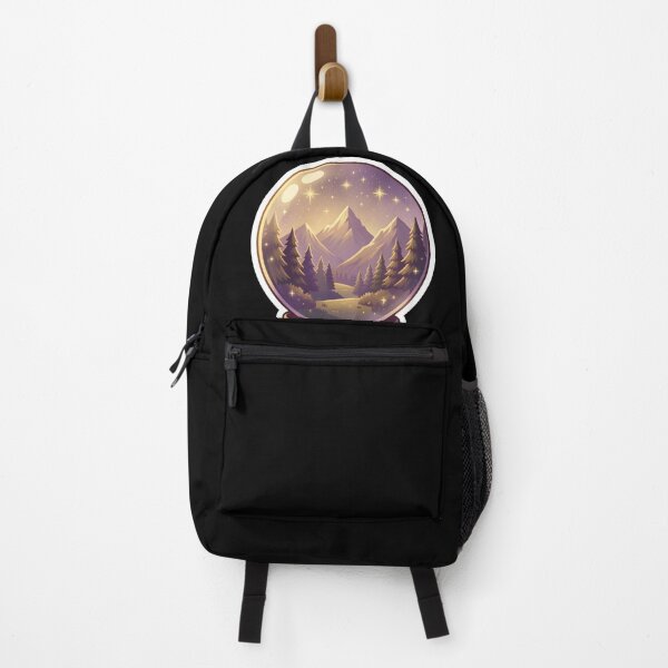 Item preview, Magic Snow Globe Mountain Landscape Celestial Starry Night designed and sold by KCasual.