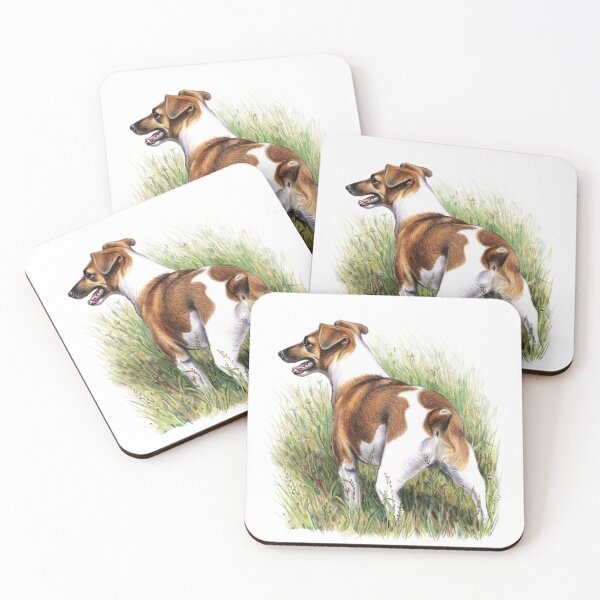 Item preview, Jack Russell Terrier DOG, Hand Drawn Illustration designed and sold by JoyfulWhimsy.