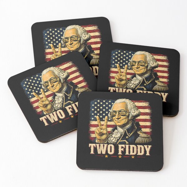 Item preview, Two Fiddy 250th Anniversary 1776-2026 – Funny George Washington Patriotic Design designed and sold by Rahamkshop.