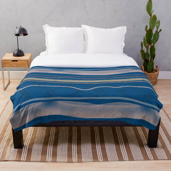 Item preview, Oceanic Architectural Lines: Luxury Prussian Blue & Terracotta Abstract Pattern designed and sold by ThiagoSDantas.