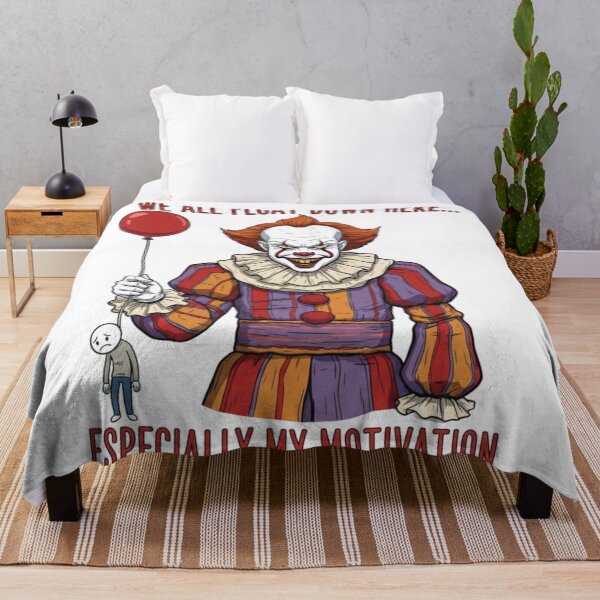 Item preview, Creepy Balloon Clown – Dark Horror Motivation Quote | Gothic Halloween Design designed and sold by puzzell.