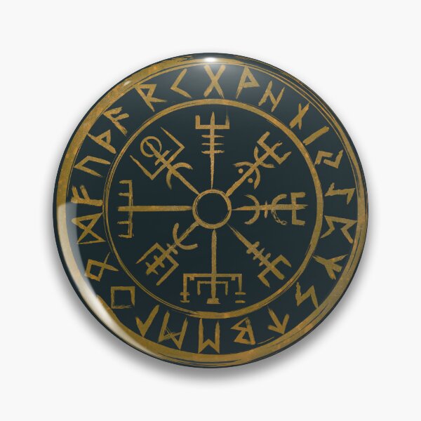 Item preview, Vegvisir Viking Compass - Norse Runes Protection Symbol designed and sold by Lidra Zehcnas.
