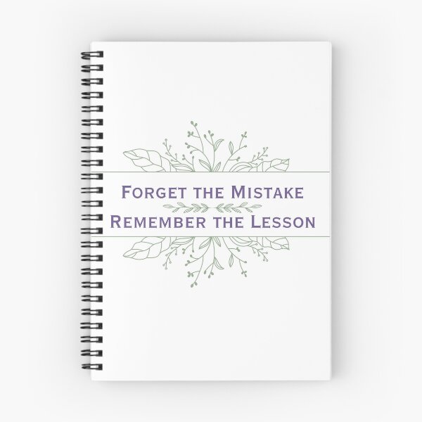 Item preview, Forget the Mistake, Remember the Lesson – Inspirational Botanical Quote designed and sold by DonnaRaine.