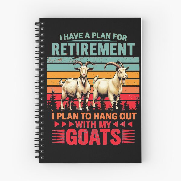 Item preview, Vintage Retro Retirement Plan Hang Out With My Goats - Funny Dad Grandpa Husband Art designed and sold by BendyBeasts.