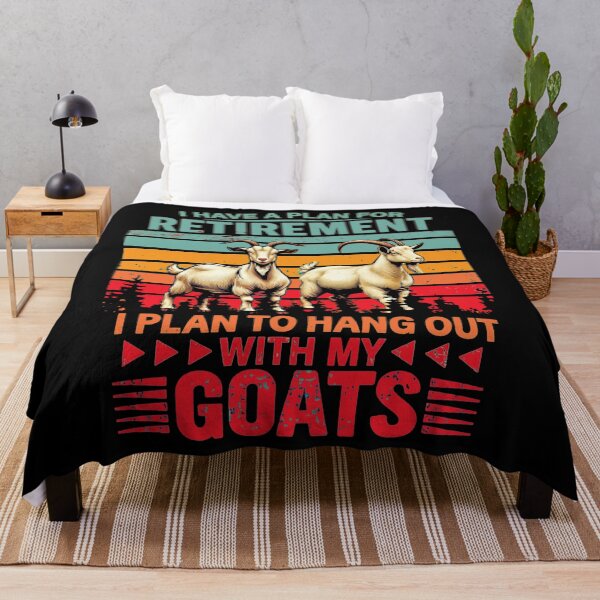 Item preview, Vintage Retro Retirement Plan Hang Out With My Goats - Funny Dad Grandpa Husband Art designed and sold by BendyBeasts.