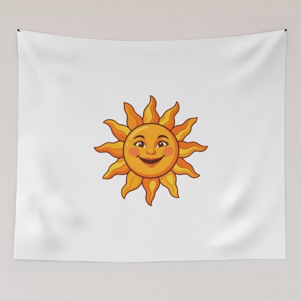 Item preview, Cute Retro Sun Smiling Vintage Groovy Sunshine designed and sold by KCasual.