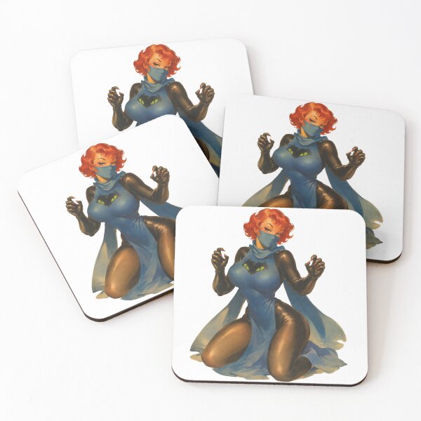 Item preview, Shadow Cat Pin-Up | Vintage Femme Fatale Original Character designed and sold by Cosplayvintage.