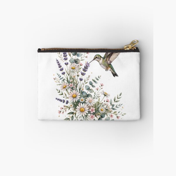 Item preview, Hummingbird Canvas Wall Art | Wildflower Daisy Lavender | Boho Garden Decor designed and sold by Donartpictures.