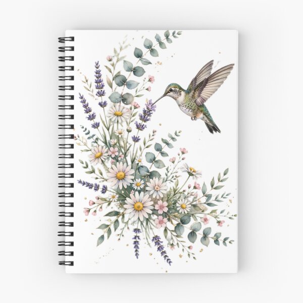Item preview, Hummingbird Canvas Wall Art | Wildflower Daisy Lavender | Boho Garden Decor designed and sold by Donartpictures.