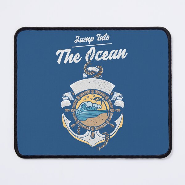 Item preview, Jump Into The Ocean Vintage Nautical Art designed and sold by AhinoraArtShop.