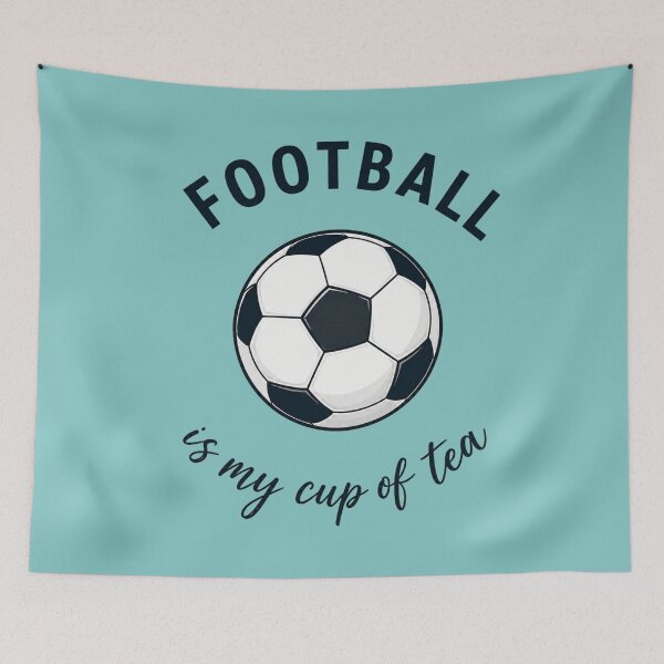 Item preview, Football Is My Cup of Tea – Funny Soccer Lover Design designed and sold by SimplyArtLab.