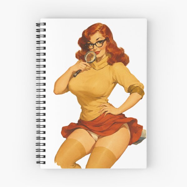 Item preview, Velma Pin-Up Cosplay | Retro Mystery Girl Vintage Illustration designed and sold by Cosplayvintage.