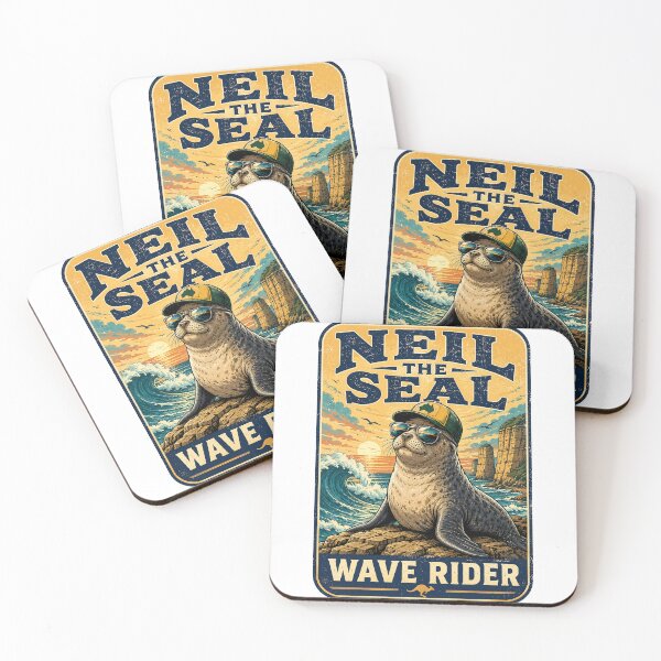Item preview, Neil the Seal – Tassie’s Beachside Boss designed and sold by Holiday-Hunter.