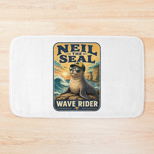 Item preview, Neil the Seal – Tassie’s Beachside Boss designed and sold by Holiday-Hunter.