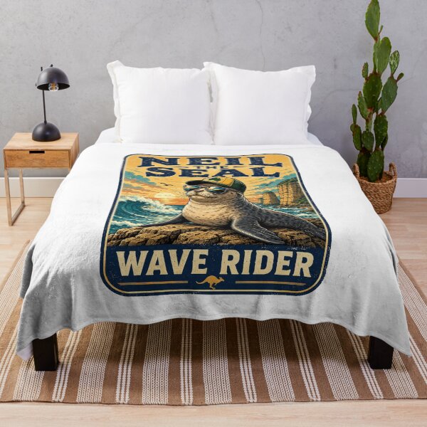 Item preview, Neil the Seal – Tassie’s Beachside Boss designed and sold by Holiday-Hunter.
