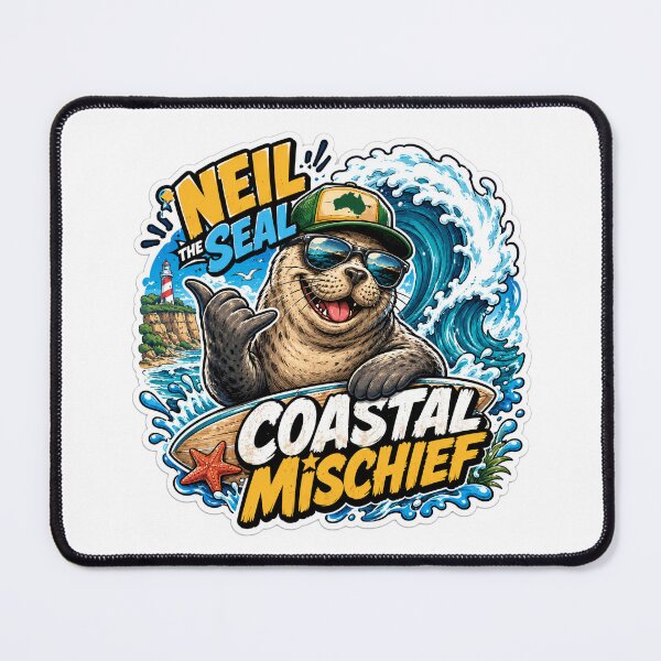 Item preview, Neil the Seal – Big Bloke of the Beach designed and sold by Holiday-Hunter.