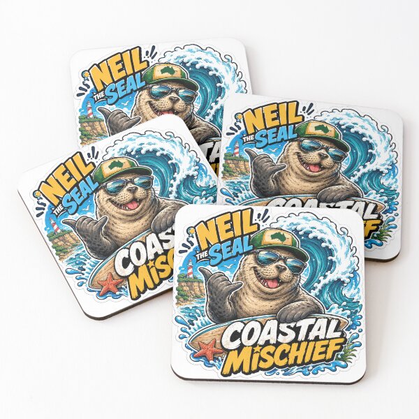 Item preview, Neil the Seal – Big Bloke of the Beach designed and sold by Holiday-Hunter.