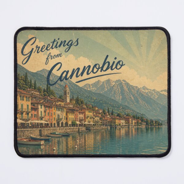 Item preview, Greetings from Cannobio – Retro Postcard Description: designed and sold by Klysztof.