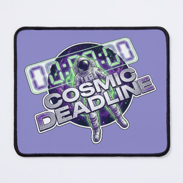 Artikelvorschau, Cosmic Deadline – Funny Astronaut Space Procrastination Design | Office & Programmer Humor entworfen und verkauft von puzzell.