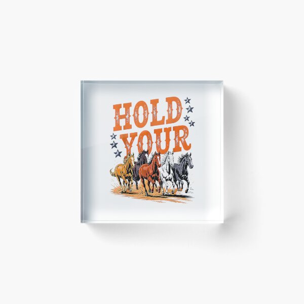 Item preview, Hold Your Horses – Vintage Western Horse Lover Equestrian Country Design designed and sold by Rahamkshop.