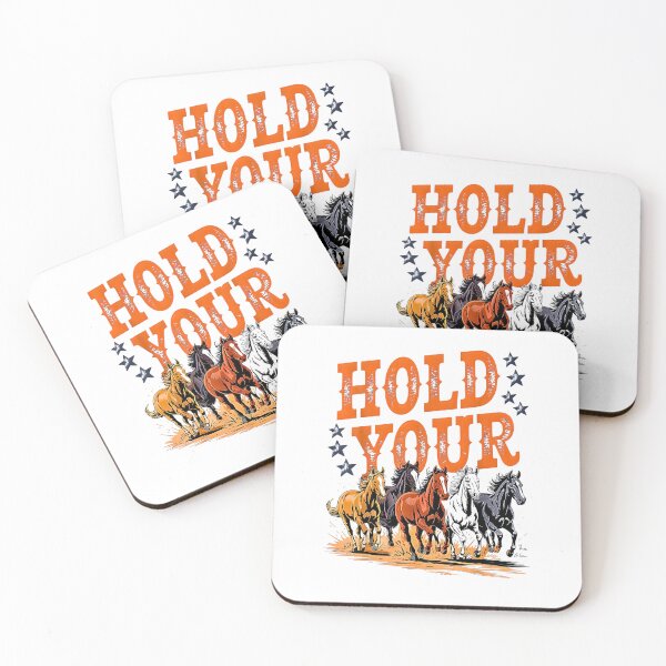 Item preview, Hold Your Horses – Vintage Western Horse Lover Equestrian Country Design designed and sold by Rahamkshop.