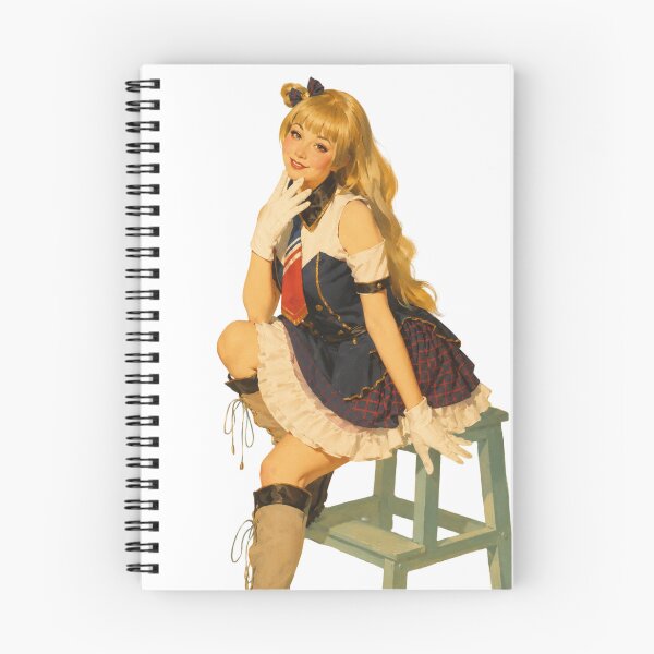Item preview, Original Blonde Pin-Up Maid | Vintage Retro Anime Style Illustration designed and sold by Cosplayvintage.