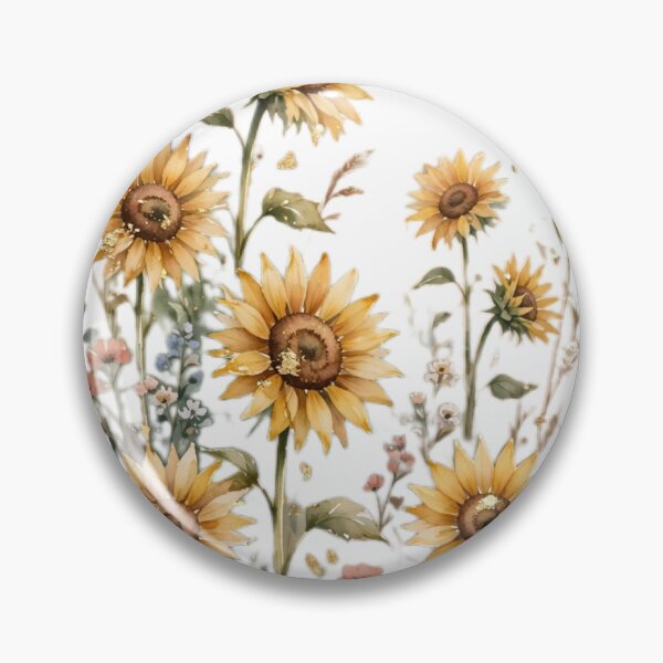 Item preview, Sunflower Canvas Wall Art | Golden Hour Farmhouse | Boho Field Gold Decor designed and sold by Donartpictures.
