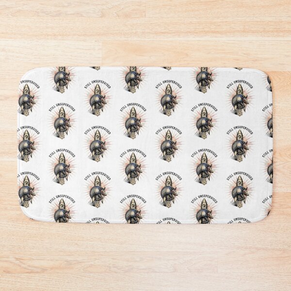 Item preview, Still Unsupervised Patriotic Armadillo Rocket Sheriff Badge Tee designed and sold by DarylWelsh2024.