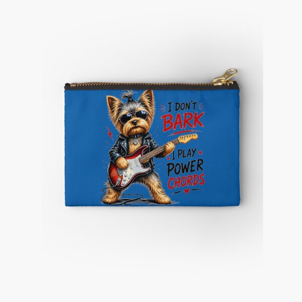 Item preview, Don't Bark I Just Power Chords, York Dog Play on Electric Guitar  designed and sold by Evelashop.