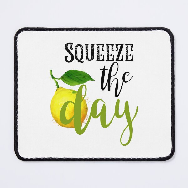 Item preview, Squeeze The Day Funny Lemon Quote designed and sold by AhinoraArtShop.
