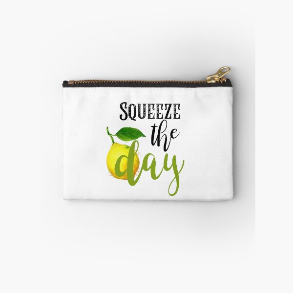 Item preview, Squeeze The Day Funny Lemon Quote designed and sold by AhinoraArtShop.