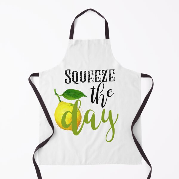 Item preview, Squeeze The Day Funny Lemon Quote designed and sold by AhinoraArtShop.