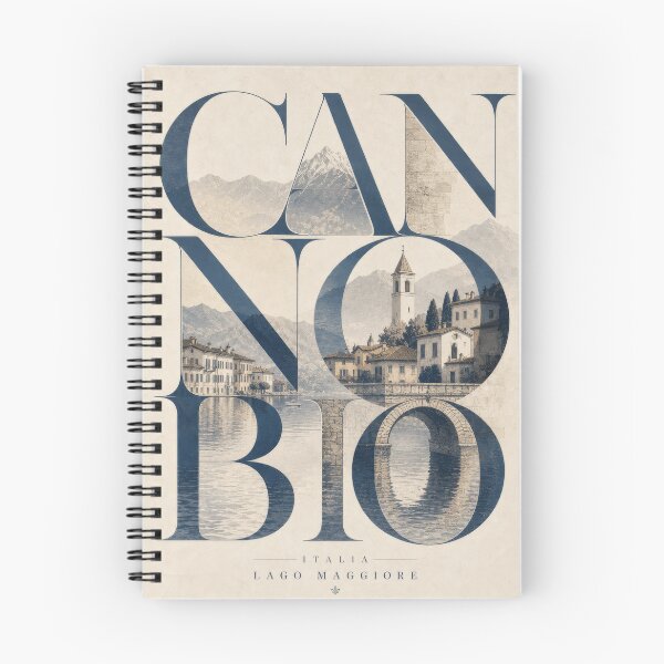 Item preview, Cannobio – Elegant Lake Maggiore Typography Poster designed and sold by Klysztof.