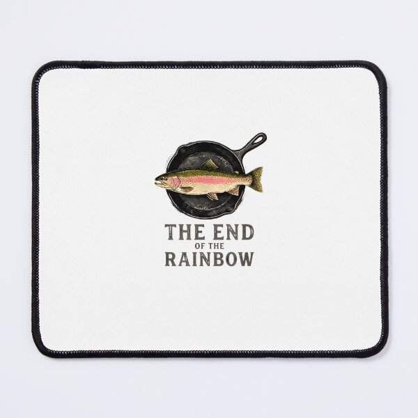 Item preview, The End of The Rainbow Funny Trout Fishing Graphic designed and sold by Rahamkshop.
