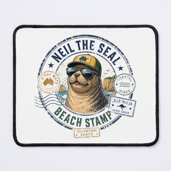 Item preview, Neil the Seal – The Heavyweight Beach Legend designed and sold by Holiday-Hunter.
