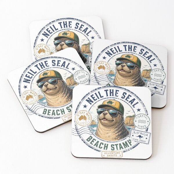 Item preview, Neil the Seal – The Heavyweight Beach Legend designed and sold by Holiday-Hunter.