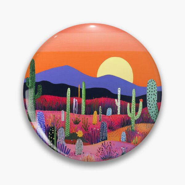 Item preview, Fantasy Desert Landscape Magical Mountain Colorful Sunrise Art designed and sold by DEC02.