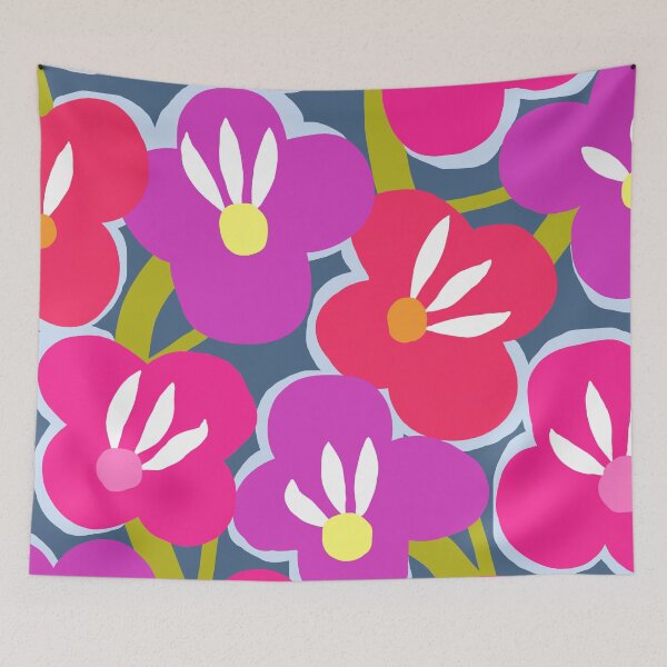 Item preview, Vivid Bold Modern Scandinavian Garden in Summer Colors designed and sold by Deutschic.