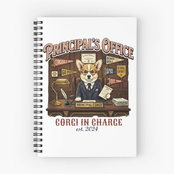 Item preview, Funny Corgi Principal Office Shirt, Corgi In Charge School Boss Tee, Unique Corgi Back to School Gift for Dog Lovers and Teachers designed and sold by Wearable Canvas...