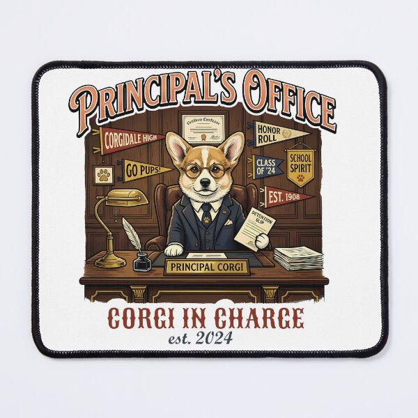 Item preview, Funny Corgi Principal Office Shirt, Corgi In Charge School Boss Tee, Unique Corgi Back to School Gift for Dog Lovers and Teachers designed and sold by Wearable Canvas...
