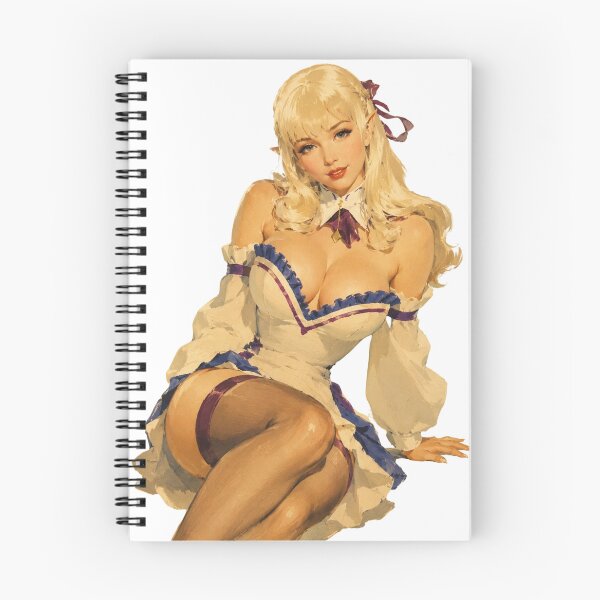 Item preview, Elegant Elf Maid Pin-Up Cosplay | Fantasy Anime Retro Vintage Illustration designed and sold by Cosplayvintage.