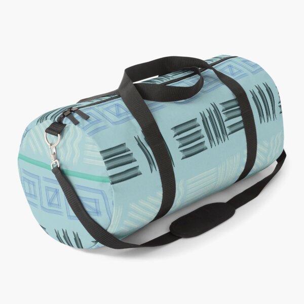 Item preview, Scandinavian Gallery Lines: Luxury Hand-Drawn Abstract Teal Pattern designed and sold by ThiagoSDantas.